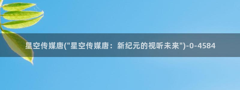 星空传媒 我的妹妹：星空传媒唐(\